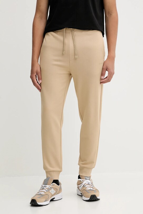 HUGO pantaloni de trening din bumbac bej 50489617