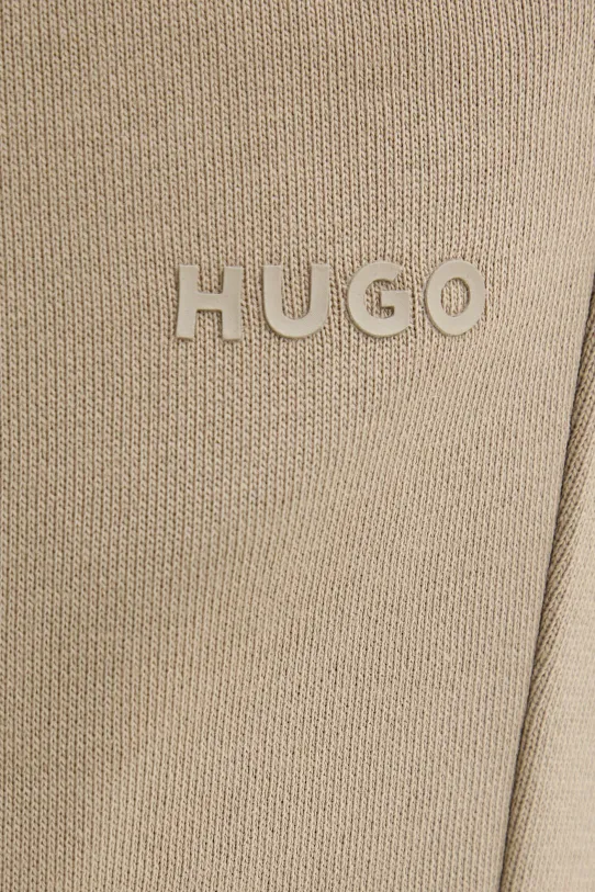 HUGO pantaloni della tuta di cotone verde 50489617