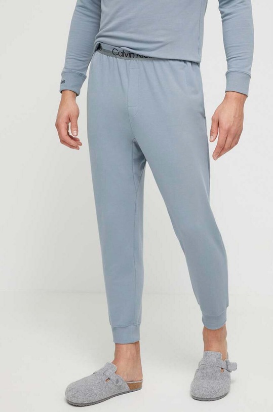 Calvin Klein Underwear melegítőnadrág elasztánnal kék 000NM2175E.PPYX