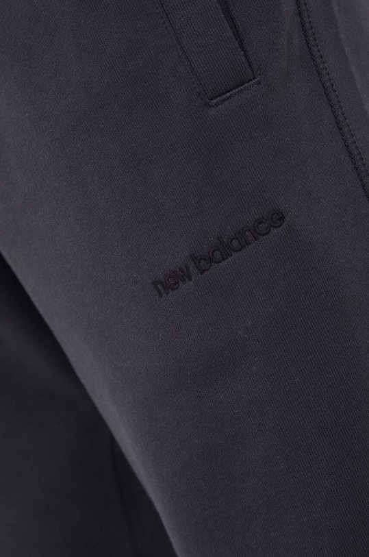 New Balance pantaloni de trening din bumbac gri MP23551PHM
