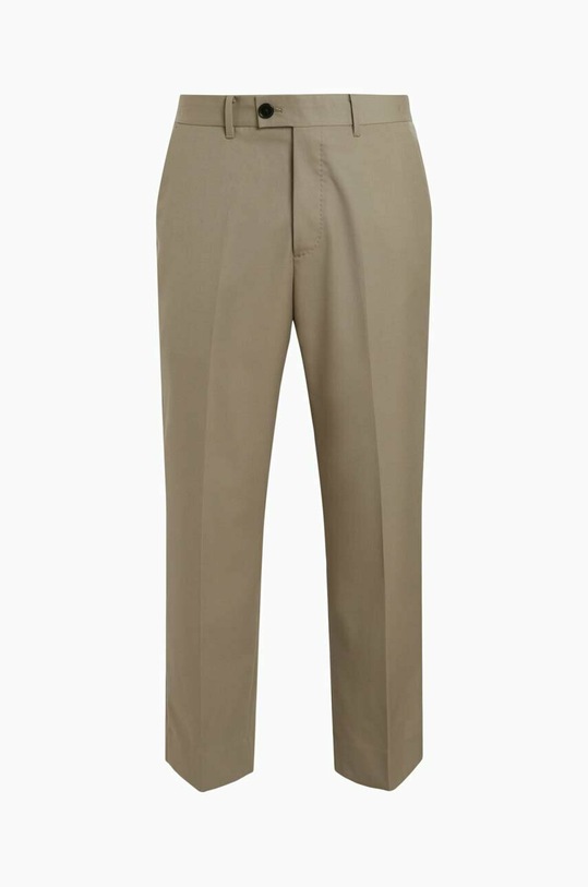 Шерстяные брюки AllSaints серый MM011Y