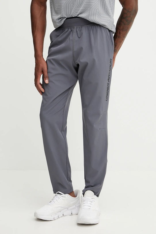 Under Armour spodnie do biegania Storm z elastanem szary 1376800