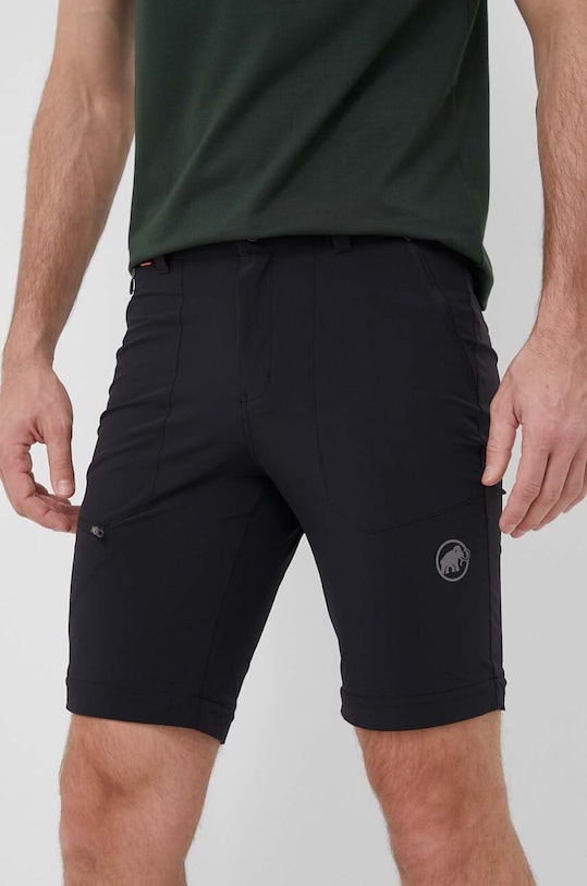 Outdooor hlače Mammut Runbold Zip Off 1022.01690 črna SS24