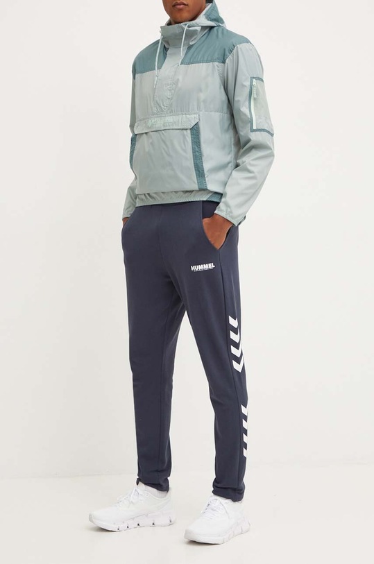 Памучен спортен панталон Hummel памук син 212567
