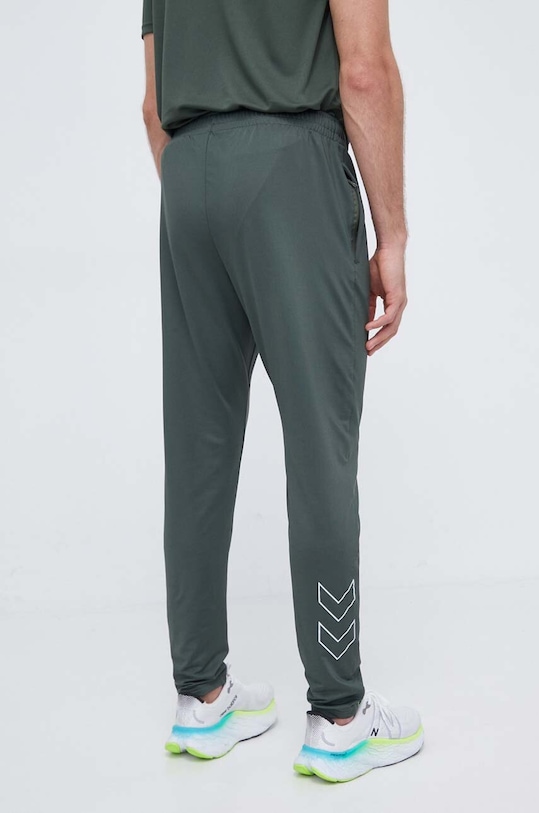 Odzież Hummel spodnie treningowe hmlTE STRENGTH TRAINING PANTS 219177 zielony