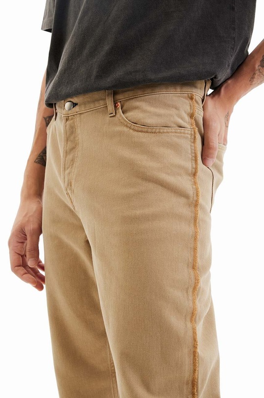 Oblečení Bavlněné kalhoty Desigual 23SMDD14 hnědá