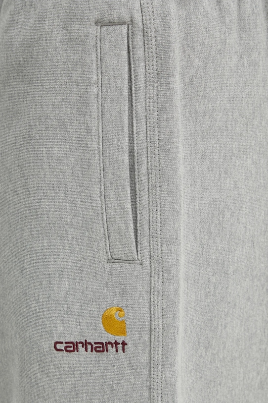 Carhartt WIP pantaloni de trening American Script Jogging Pant gri I027042