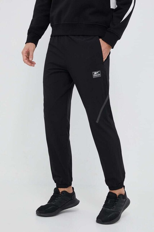 Reebok Classic pantaloni de trening panza negru HS7898