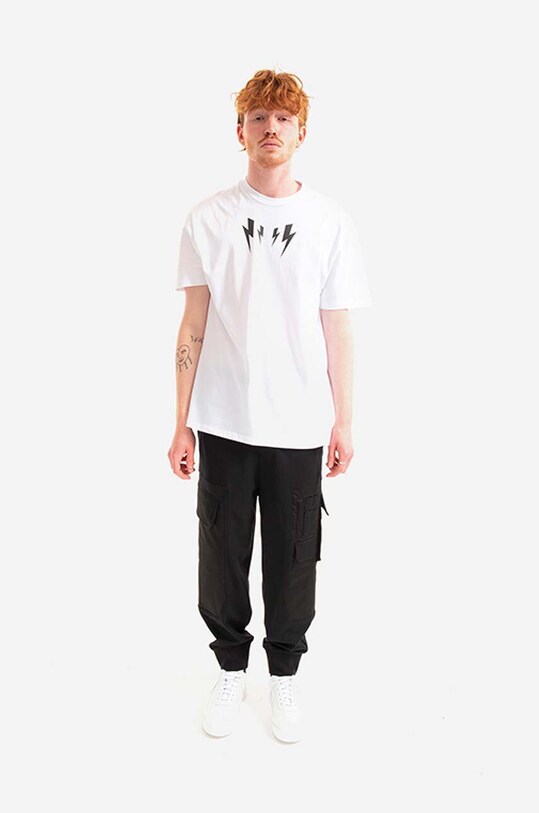 Παντελόνι Neil Barett Hybrid Workwear Loose Sweatpants BJP019CH.S018S.01 μαύρο SS23