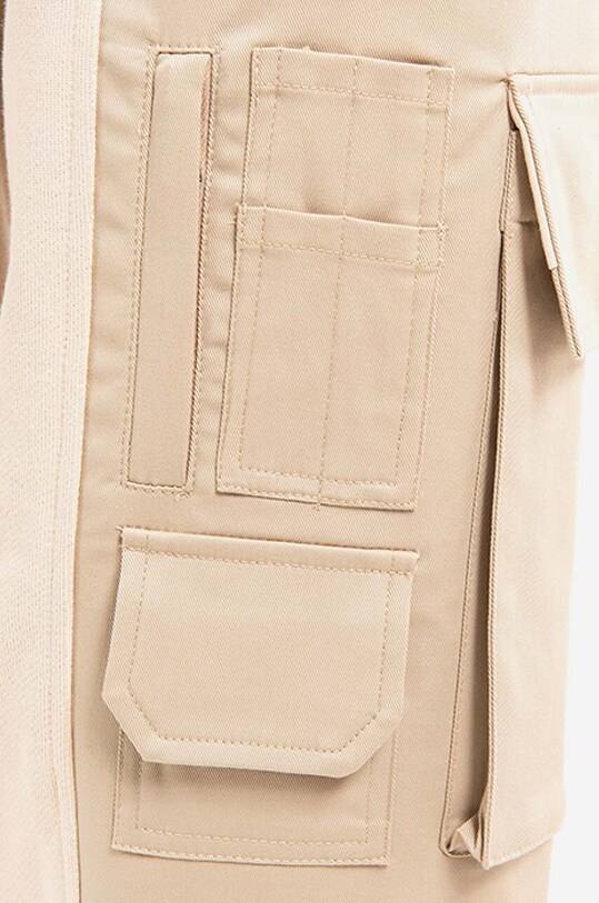 Neil Barett pantaloni de trening din bumbac Workwear Loose Sweatpnts bej BJP019CH.S533S.3336