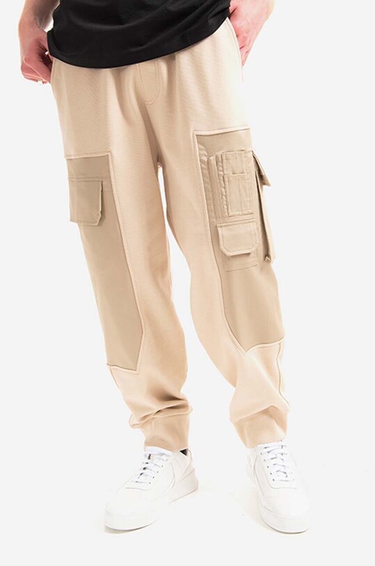 Neil Barett pantaloni de trening din bumbac Workwear Loose Sweatpnts BJP019CH.S533S.3336