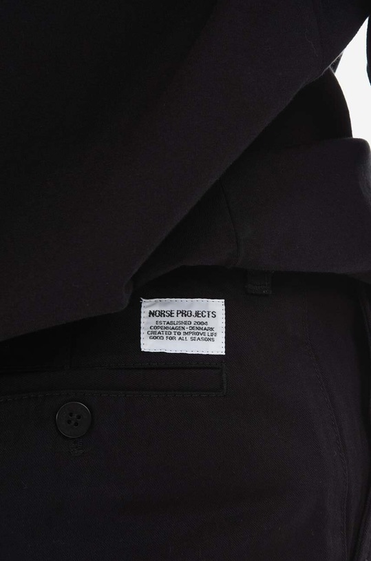 Norse Projects cotton trousers Aros Heavy black N25.0240.9999