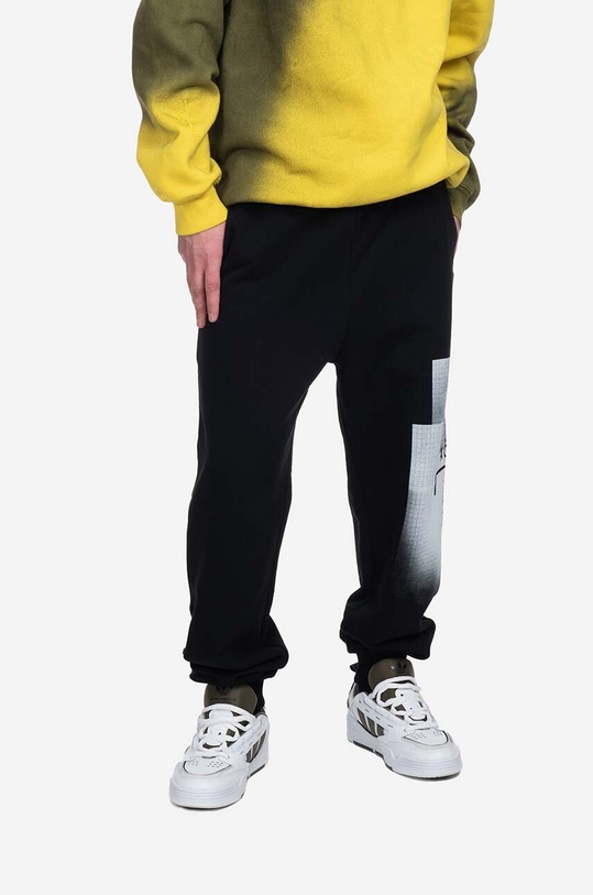 A-COLD-WALL* pantaloni de trening din bumbac Brutalist Jersey Pant bumbac negru ACWMB161