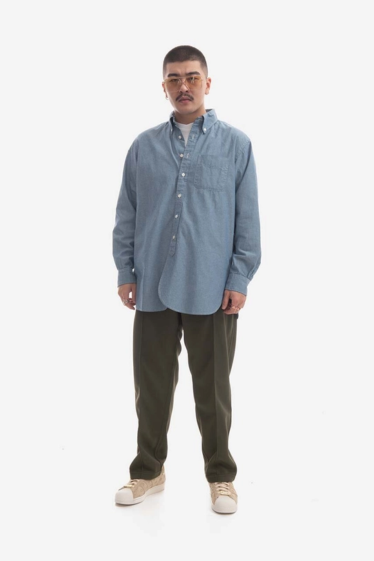 Ρούχα Παντελόνι Engineered Garments 23S1B010.CT110 πράσινο