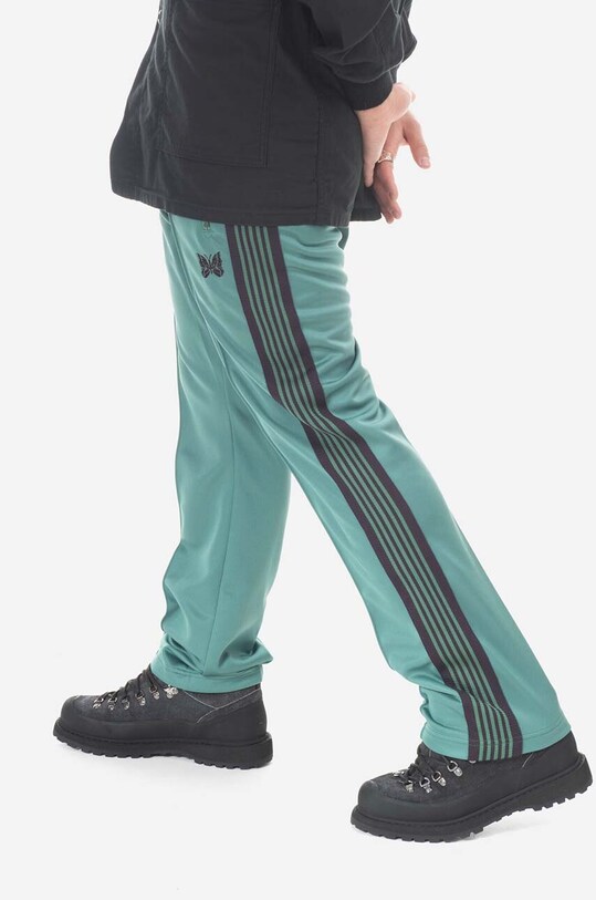 Tepláky Needles nášivka zelená MR287.EMERALD