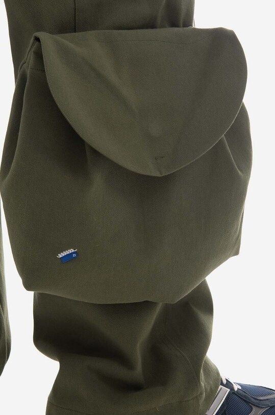 Ader Error cotton trousers Ader Error Bottom BMADSSBT0301KK BMADSSBT0301KK green SS23