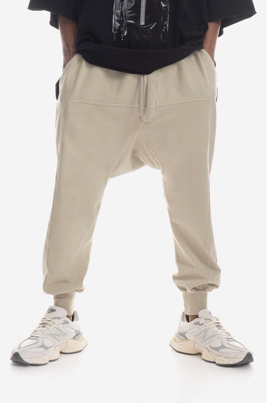 Rick Owens DRKSHDW spodnie DU01C6395.RIG.PEARL beżowy SS23