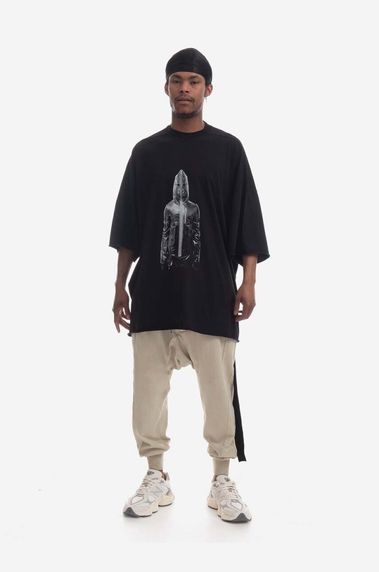 Rick Owens DRKSHDW spodnie DU01C6395.RIG.PEARL beżowy