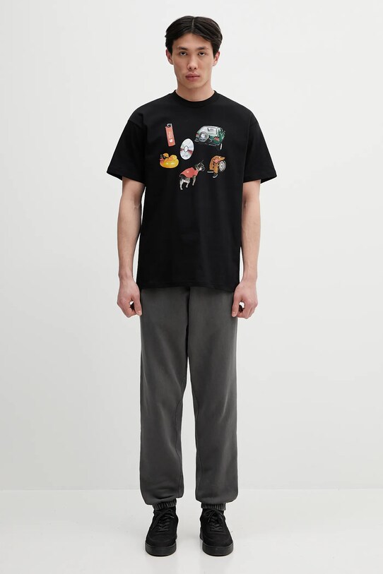 Bavlnené tepláky Carhartt WIP Nelson Sweat Pant I029961.87GD sivá