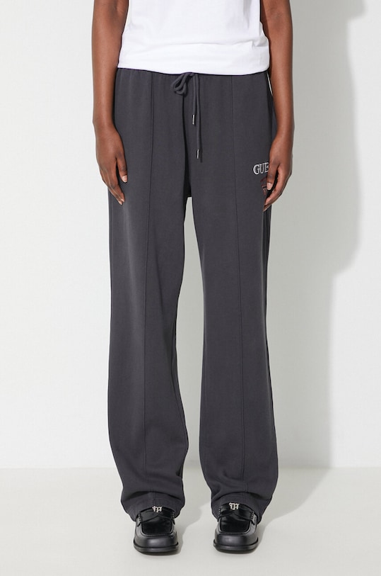 Guess Originals spodnie dresowe bawełniane Go Baker Logo Jogger szary M3GB09K9YH1