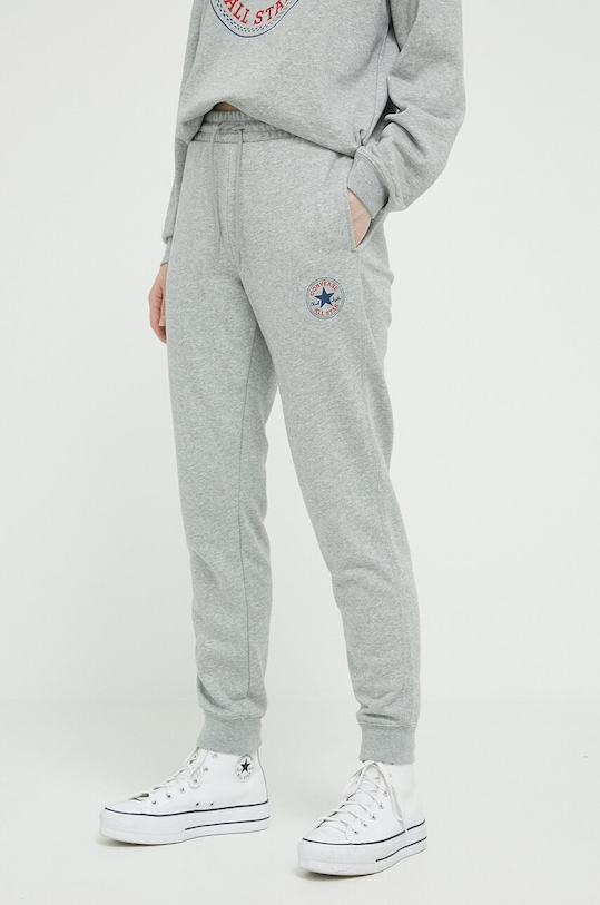 Odzież Converse spodnie dresowe 10024947.A02 szary