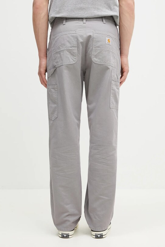 Дрехи Памучен панталон Carhartt WIP Single Knee Pant I031499.2LRGD сив