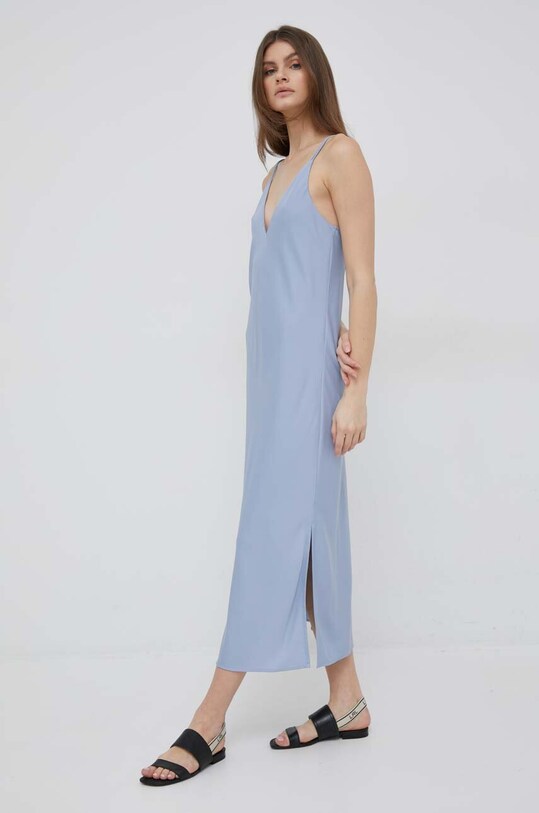 Calvin Klein rochie maxi albastru K20K205542