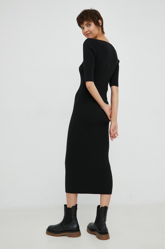 Calvin Klein ruha gyapjú keverékből K20K205037.PPYX fekete SS23