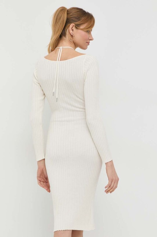 Ρούχα Φόρεμα από συνδυασμό μεταξιού Guess W3RK35.Z30L1 μπεζ