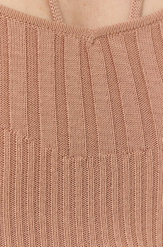 Guess selyemkeverékes ruha W3RK35.Z30L1 bézs