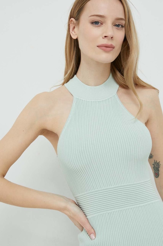 Šaty Guess MOCK zelená W3RK28.Z2YJ2