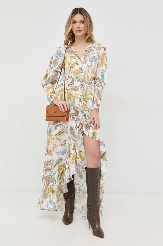 Guess sukienka midi biały W3RK21.WEDU2