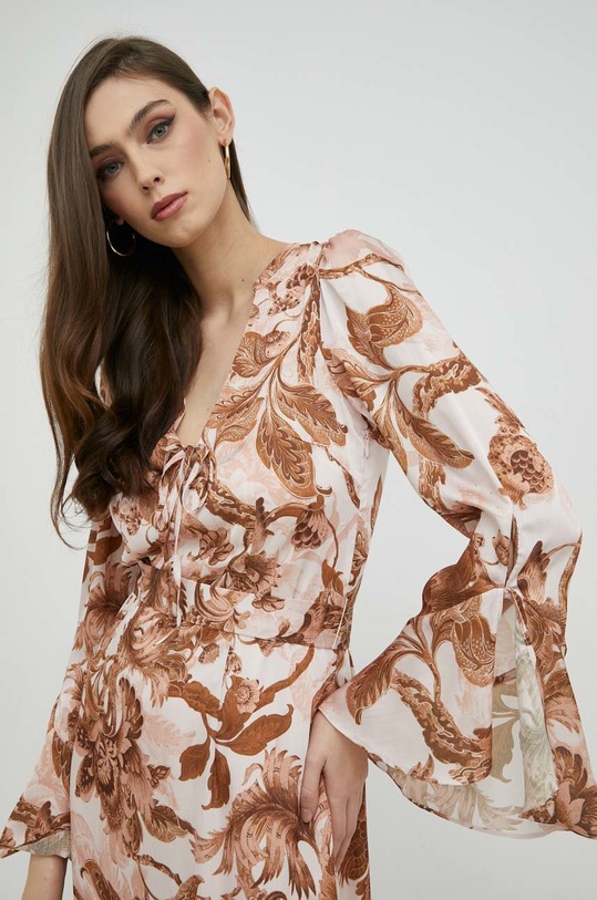 Šaty Guess W3RK17.WF5J2 hnedá