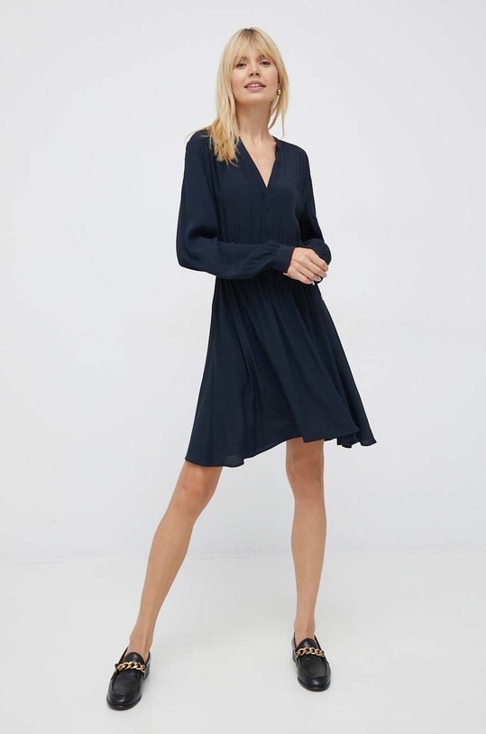 Obleka Tommy Hilfiger WW0WW37328.PPYX mornarsko modra SS23