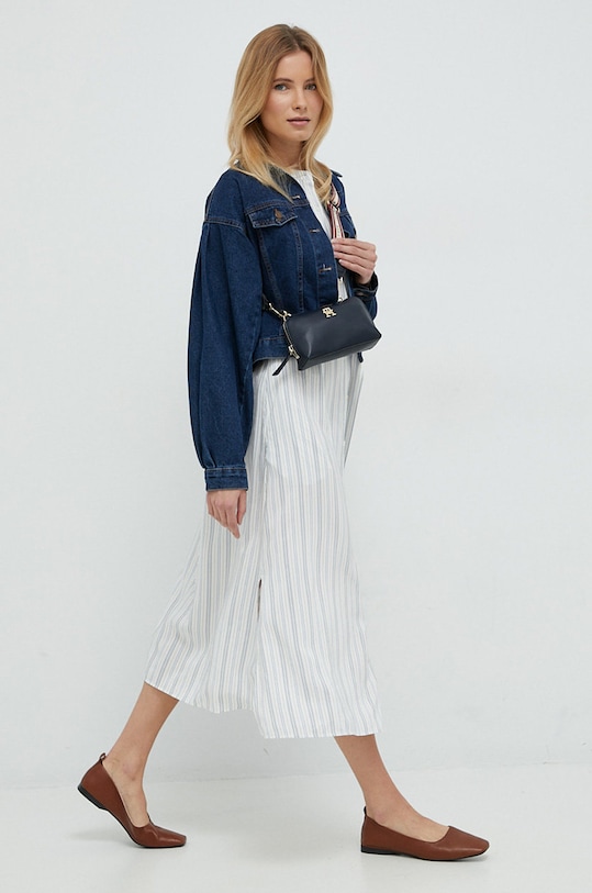 Haljina Tommy Hilfiger WW0WW37099.PPYX bijela SS23