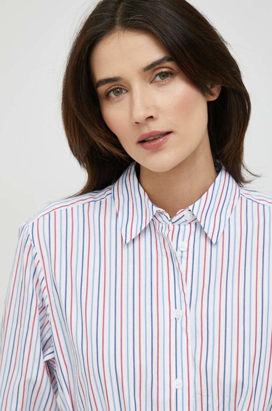 Bavlněné šaty Tommy Hilfiger bílá WW0WW37116.PPYX