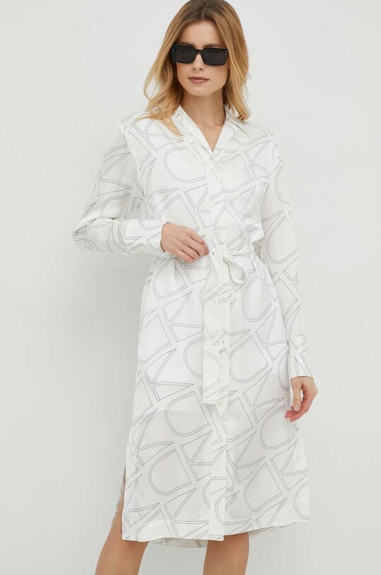 Calvin Klein sukienka K20K205509.PPYX biały SS23