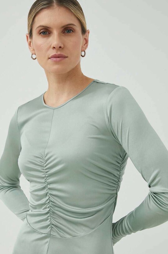 Obleka Bruuns Bazaar Virbunum Filiz turkizna BBW3224