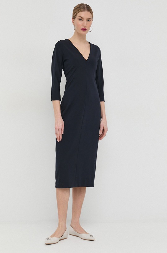 Max Mara Leisure sukienka 2336210634600 granatowy SS23