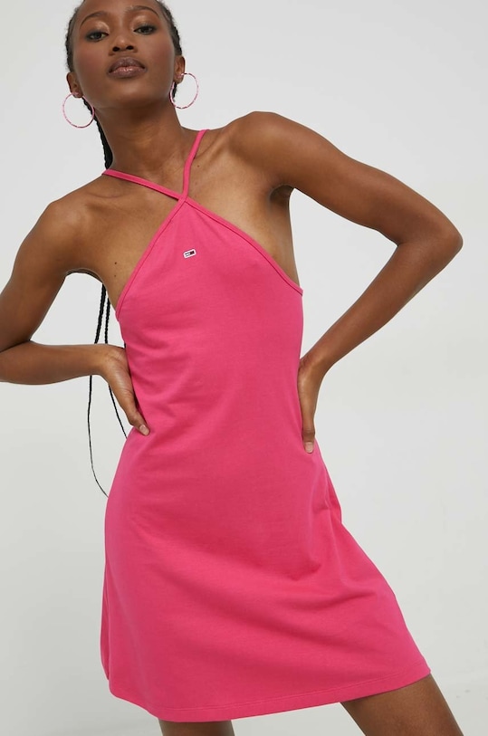 Φόρεμα Tommy Jeans ροζ DW0DW15065.PPYX