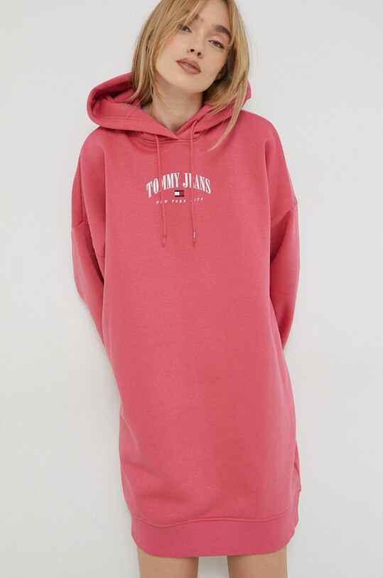 Tommy Jeans sukienka casual różowy DW0DW15066.PPYX