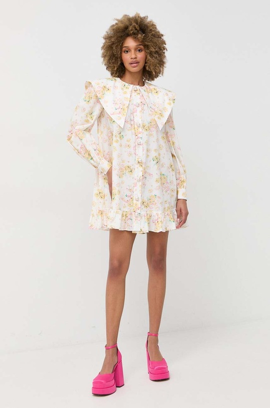 Bavlněné šaty Custommade Kady 999376453 bílá SS23