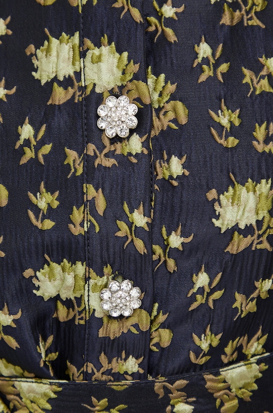 Custommade sukienka Lynett Jacquard 999442460 granatowy