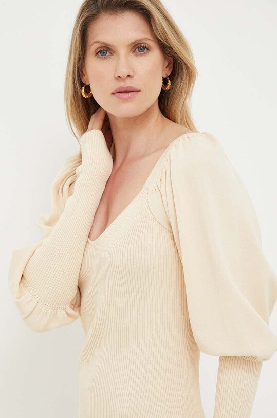Notes du Nord rochie Gabi Knitted Puff bej 13054