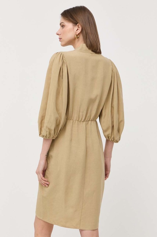 Одяг Сукня з домішкою льону Notes du Nord 13077 зелений