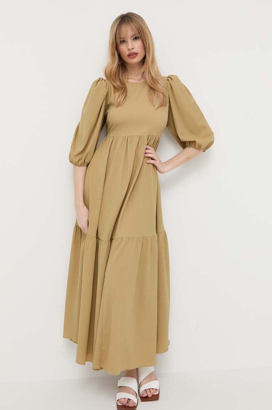 Платье Notes du Nord maxi зелёный 13123