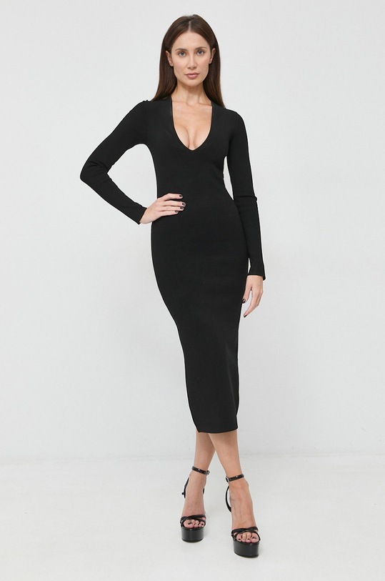 Victoria Beckham sukienka midi czarny 1123KDR004219A