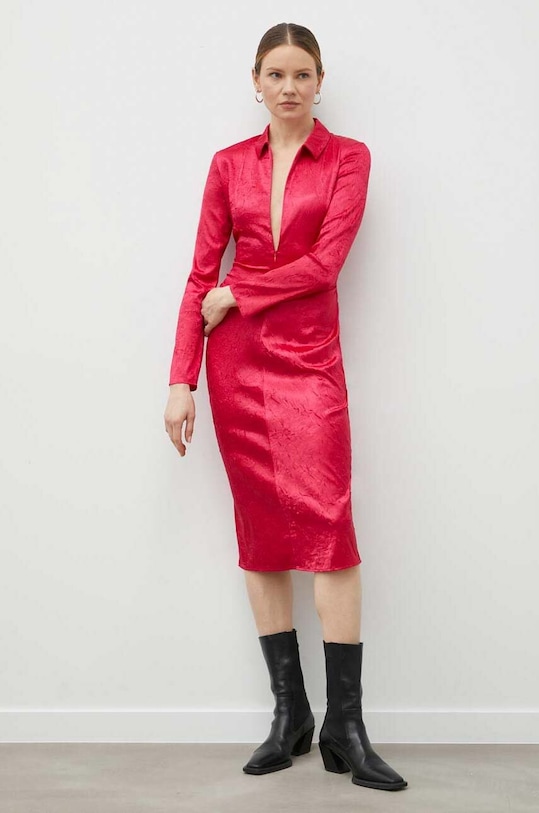 Samsoe Samsoe sukienka różowy F22400073