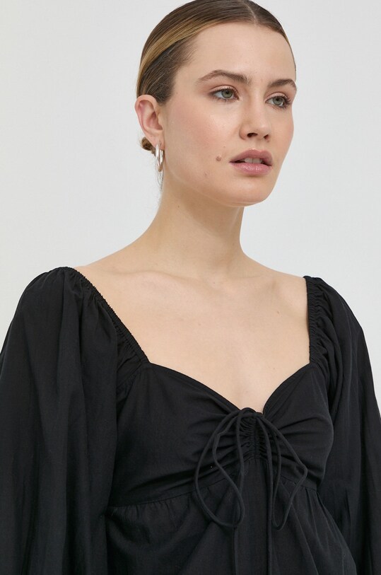 Notes du Nord rochie din bumbac Filippa negru 12960.