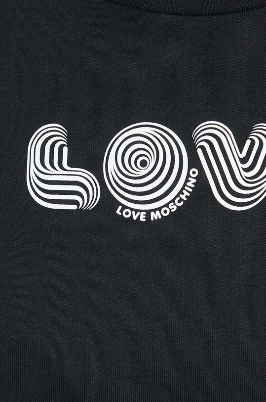 Love Moschino rochie din bumbac W.5.C60.02.M.4405 negru